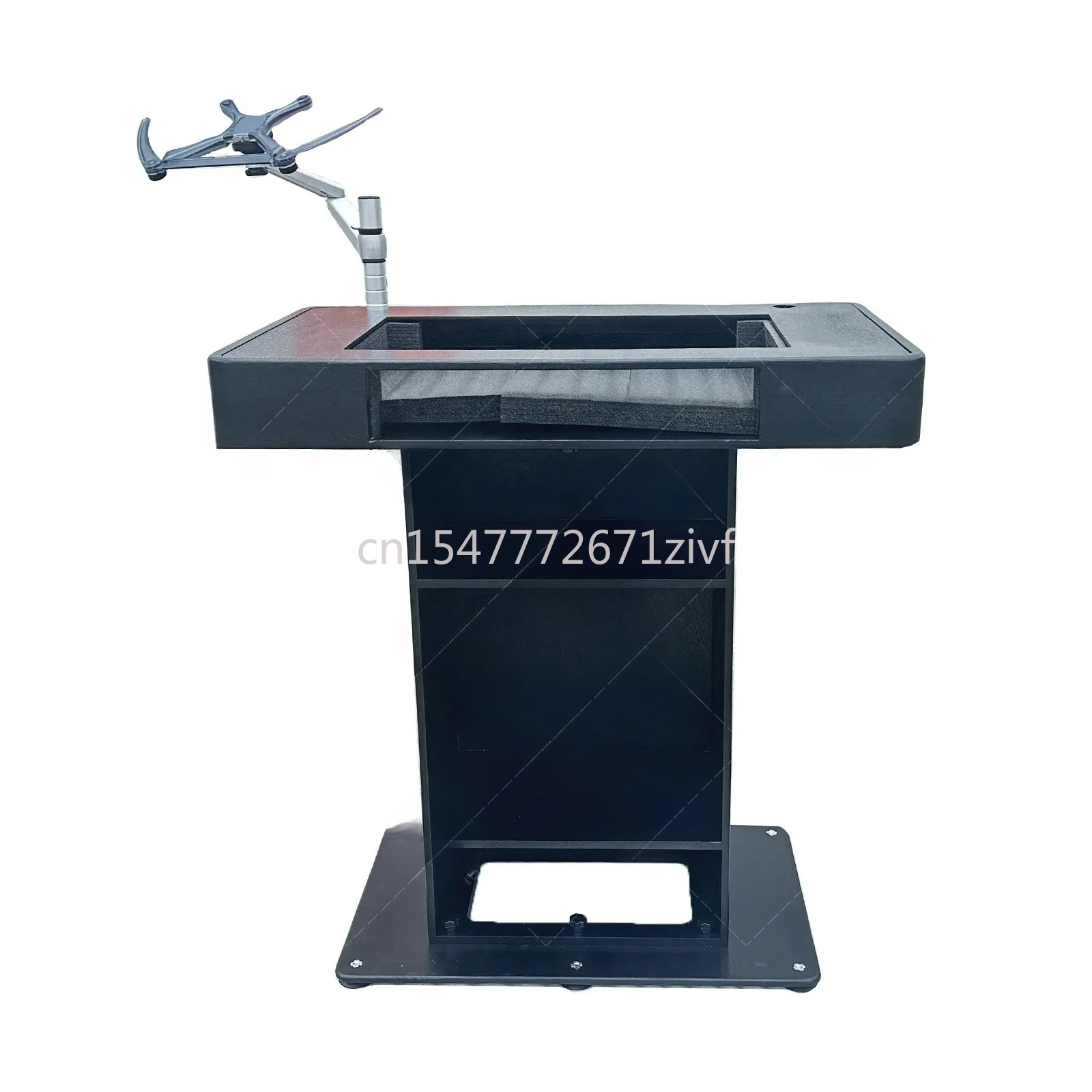 

Black Finish CASE DJ Podium with Two Road Cases and Laptop Stand