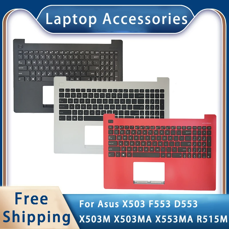 New For ASUS X503 F553 D553 X503M X503MA X553MA R515M Replacemen Laptop Accessories Keyboard Black Red White