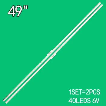 LED KDL-49WE750 KDL-49WE755 KD-49X7000F KD-49X7000G KDL-49WE753, KDL-49WE660 KDL-49WE665, LB49025, LB49013, YS85490HNG01, 키트 당 2 개 