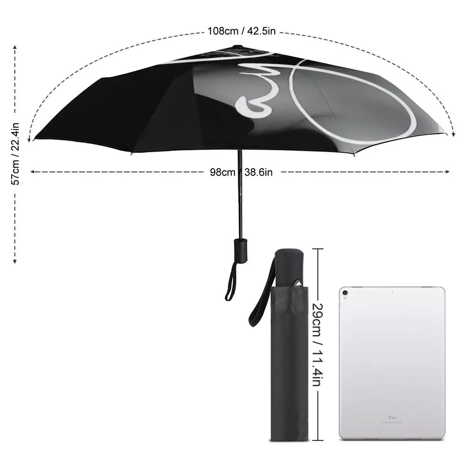 8-Rib Automatic Umbrella Anti UV Rain And Sun Ayliva In Liebe Tour 2024 Concert Umbrella Cool Singer Pop Music Fold Umbrellas