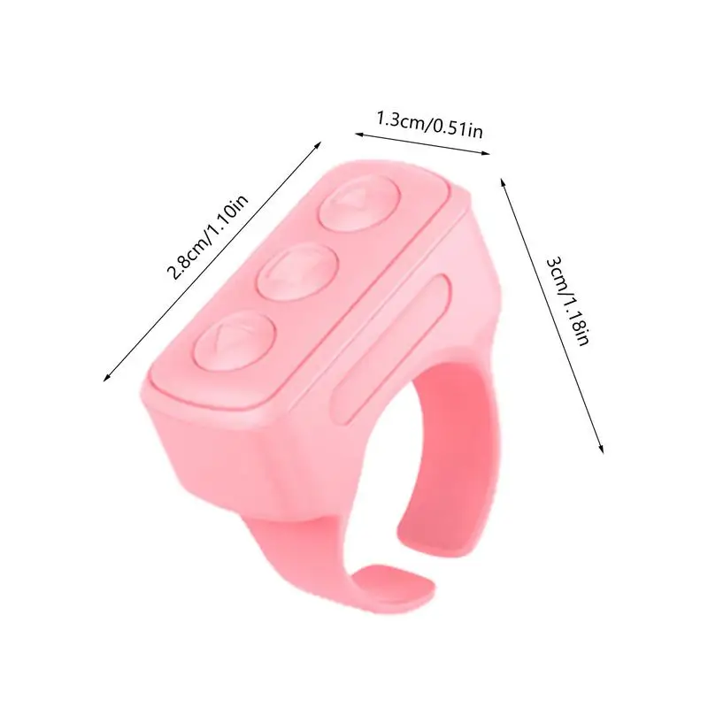 Remote Control Scrolling Finger Wireless BT Remote Control Scrolling Ring Video Record Controller For Selfie