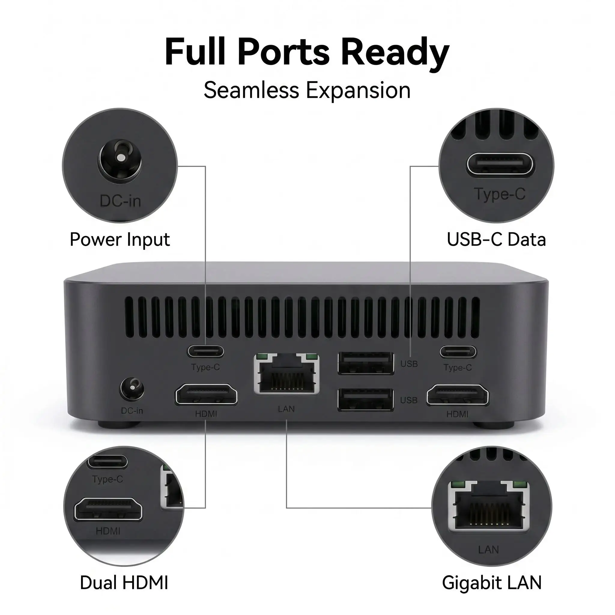 Intel i9 10980HK Mini Desktop Computer 16GB DDR4 1TB 2TB M.2 NVMe SSD WiFi 6 BT5.2 Low Power PC Pro Max Ultra