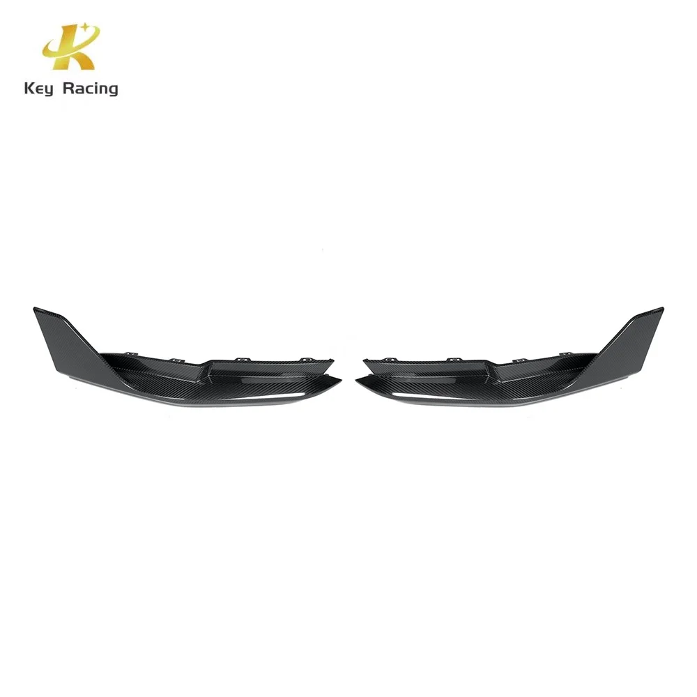 Real Carbon Fiber Rear Bumper Splitters Rear Wrap Angle Side Corner Cover For BMW 3 Series 4 Series G80 G82 M3 M4