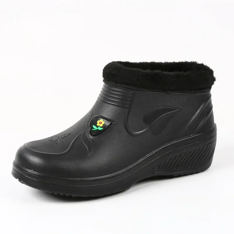 Winter Keep Warm Men Cotton Shoes Plush Plus Size Snow Snow Boots Outdoor Motion Casual Snow Boots Outdoor Car Washing Shoes