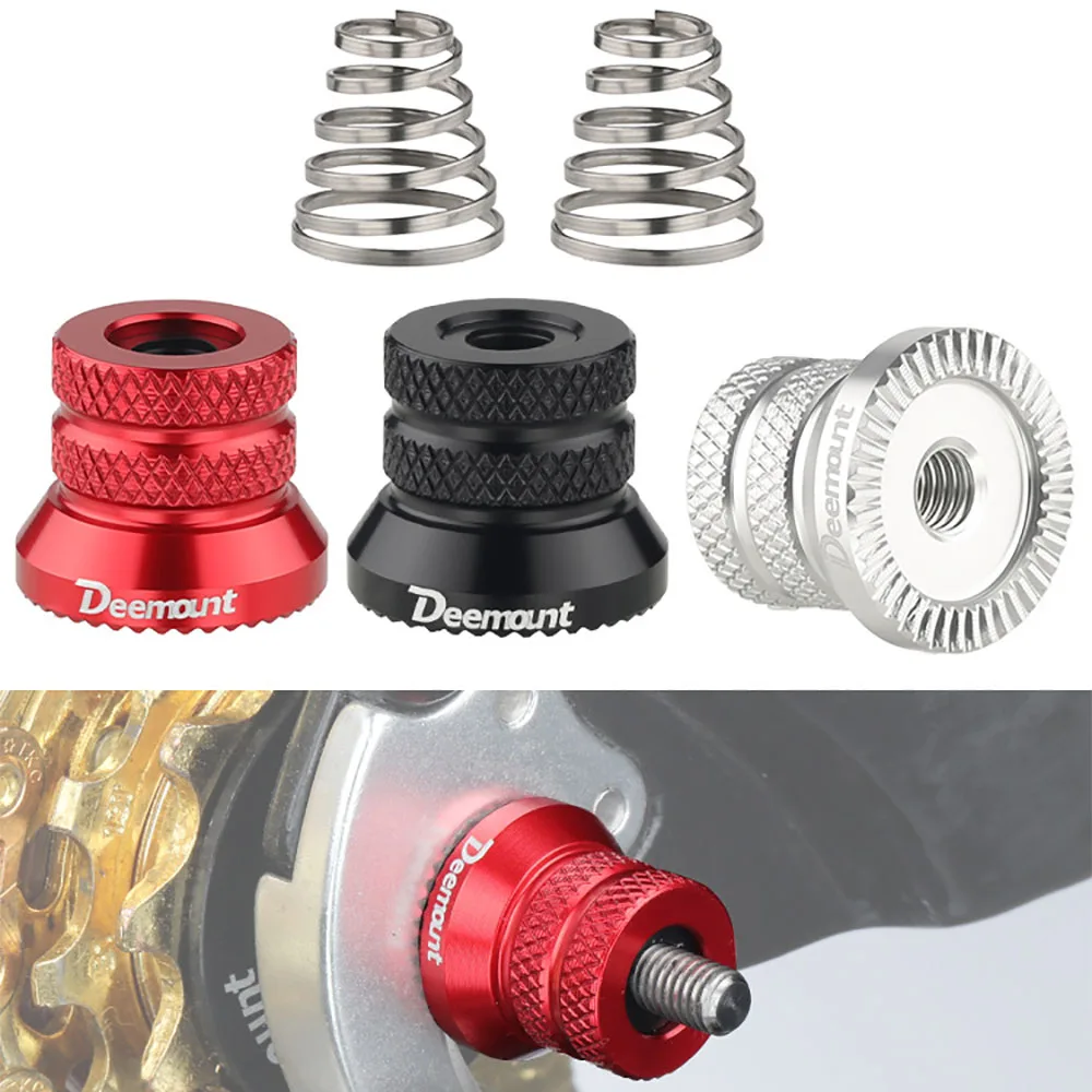 

Bike Quick Release Skewer M5 Nuts W/Spring Alum. Alloy MTB Bike Hub Thru-Axle Free Tool Install Bicycle Repair Service Part