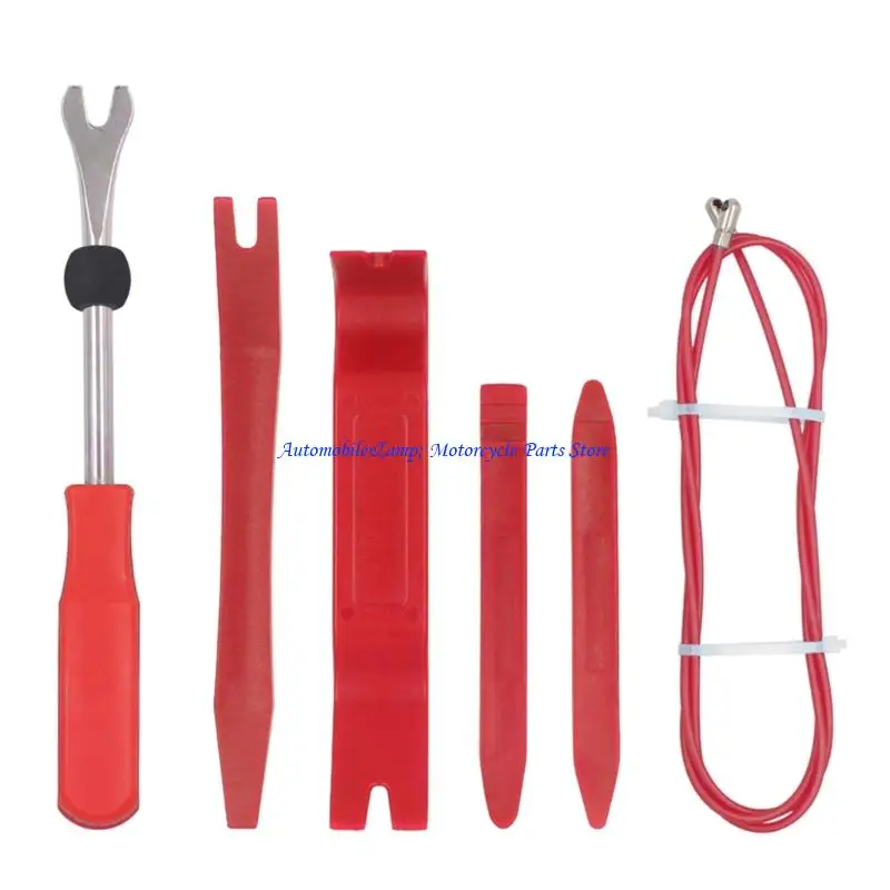 

H7BD 6pcs Vehicle Door Panel Removal Tool Suitable for Most Car Models for Scratch Easy Dismantling and Safe Operation