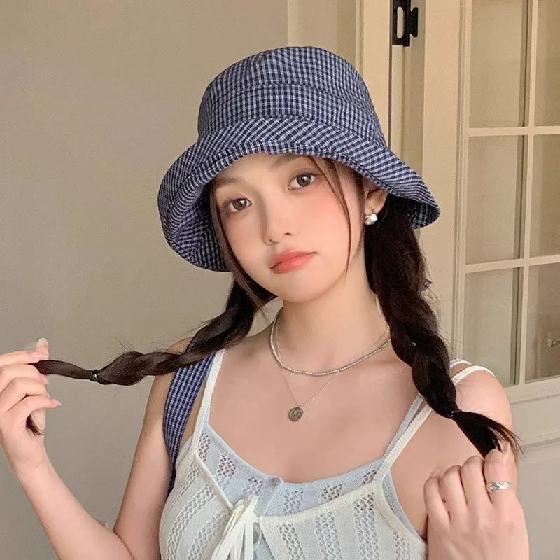 Korean New Fisherman Hat Women's Spring and Summer Fashion Versatile Basin Hat Sunscreen Visor Trendy Big Brim