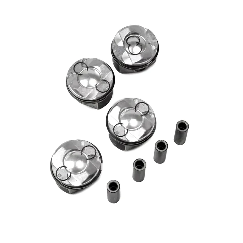 4Pcs Engine Piston Assembly With Piston Ring Kit LR104725 For Land Rover 2.0T AJ200 Turbo Gas 2018+