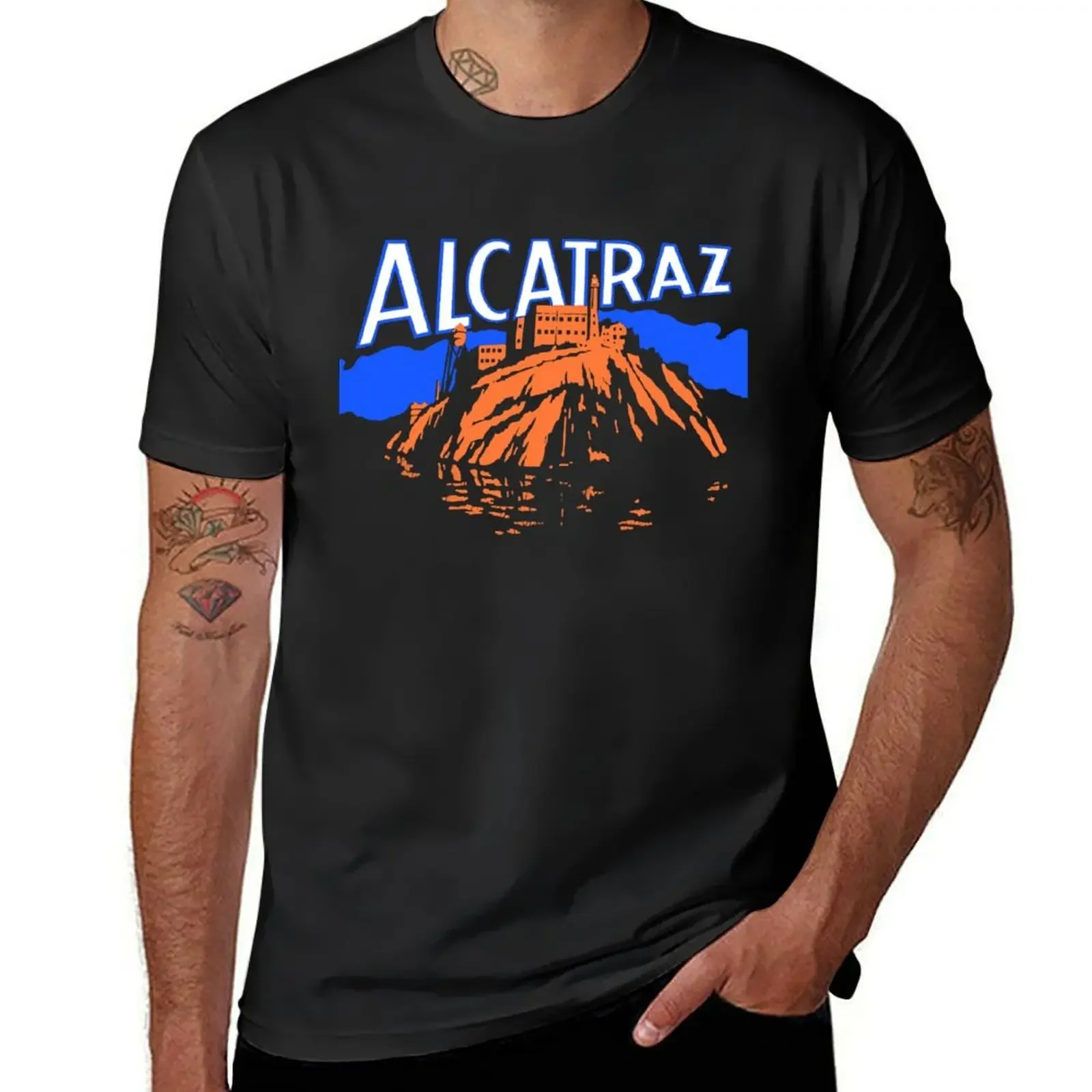 

Alcatraz T-Shirt plus size clothes man t shirt Clothing funny gifts men t shirts high quality