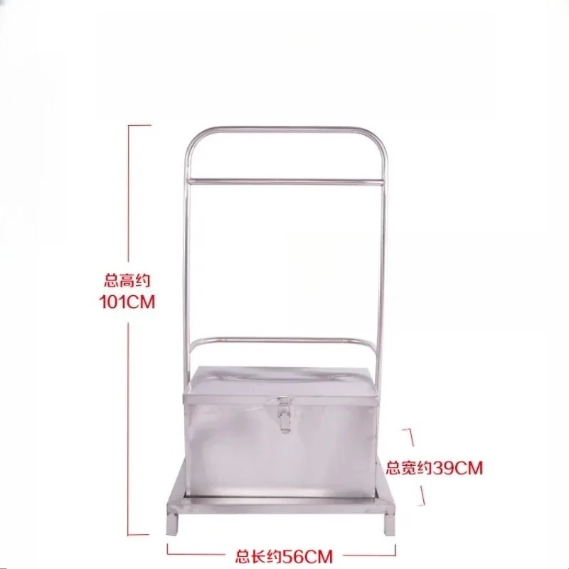 Thickened maltose box with frame 201 stainless steel char roast honey juice food cart roast wax box honey water tank leather