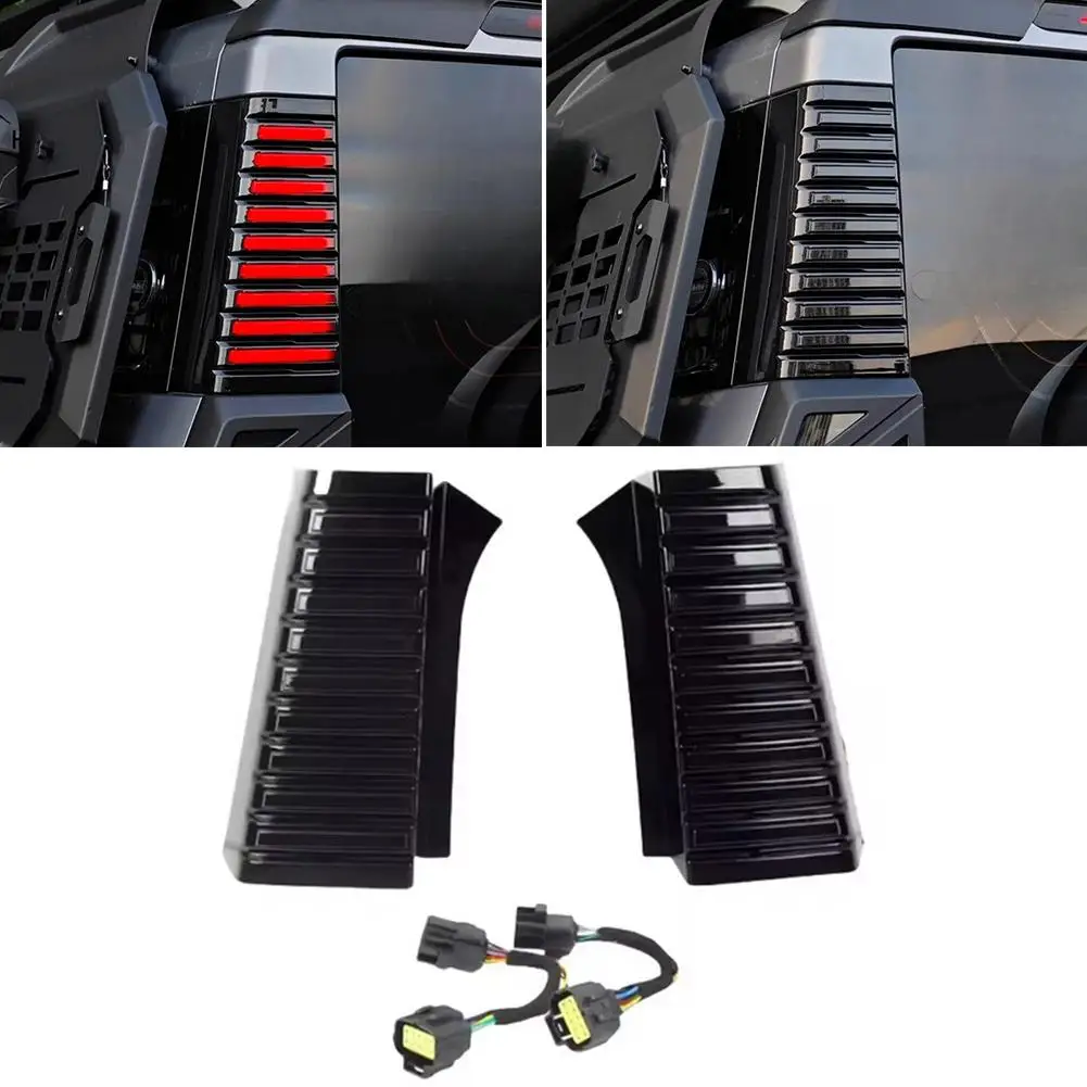 Rear Windshield Sides D-pillar LED Tail Lights Fit For Jetour Traveler 2023 2024 Three-dimensional Turn Warning Lights Exterior