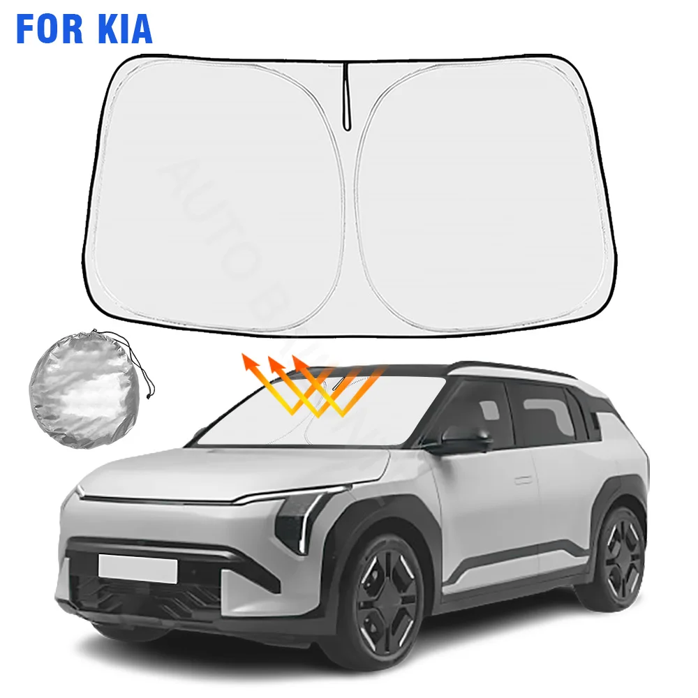 Per Kia EV3 2024 Parabrezza per auto Parasole Anteriore Lunotto posteriore Visiera Accessori Auto