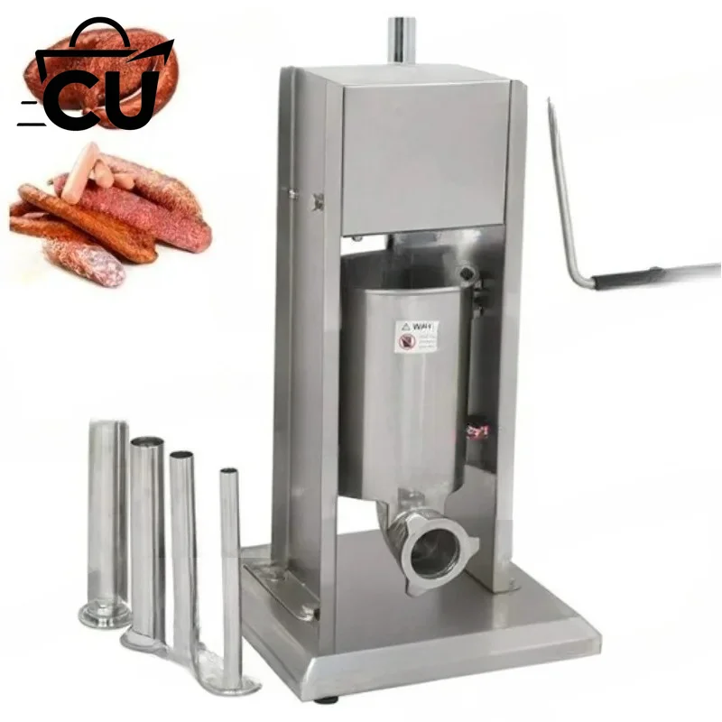 Manual Sausage Filler Stuffer Machine 5L Commercial Home Use 304 Stainless Steel Filler