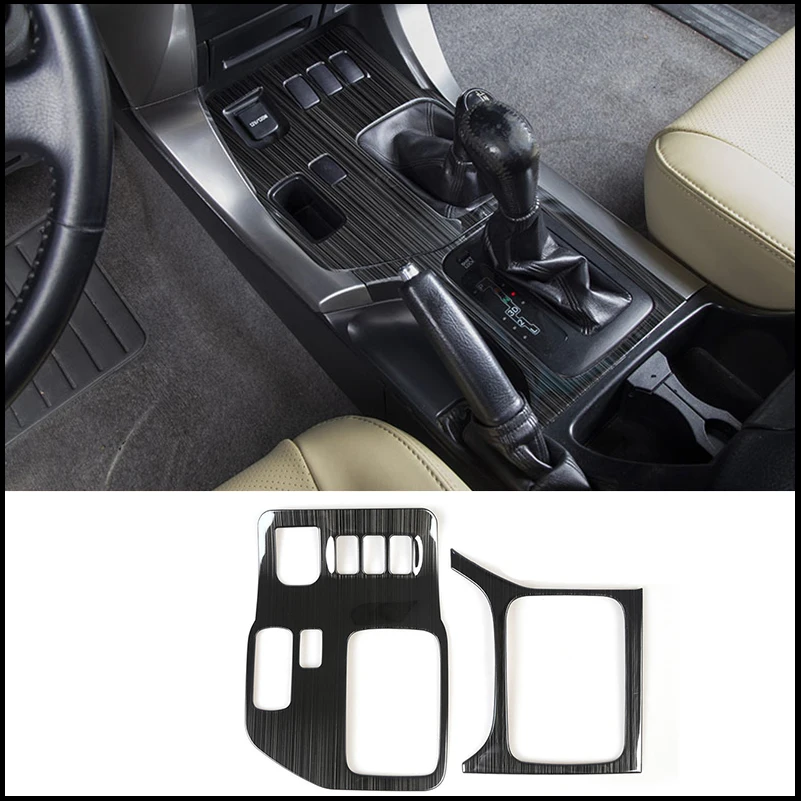 Car Styling For Toyota Land Cruiser Prado LC120 FJ120 2003~2009 Interior Gear Shift Panel Control Switch Cover Trim Accessories