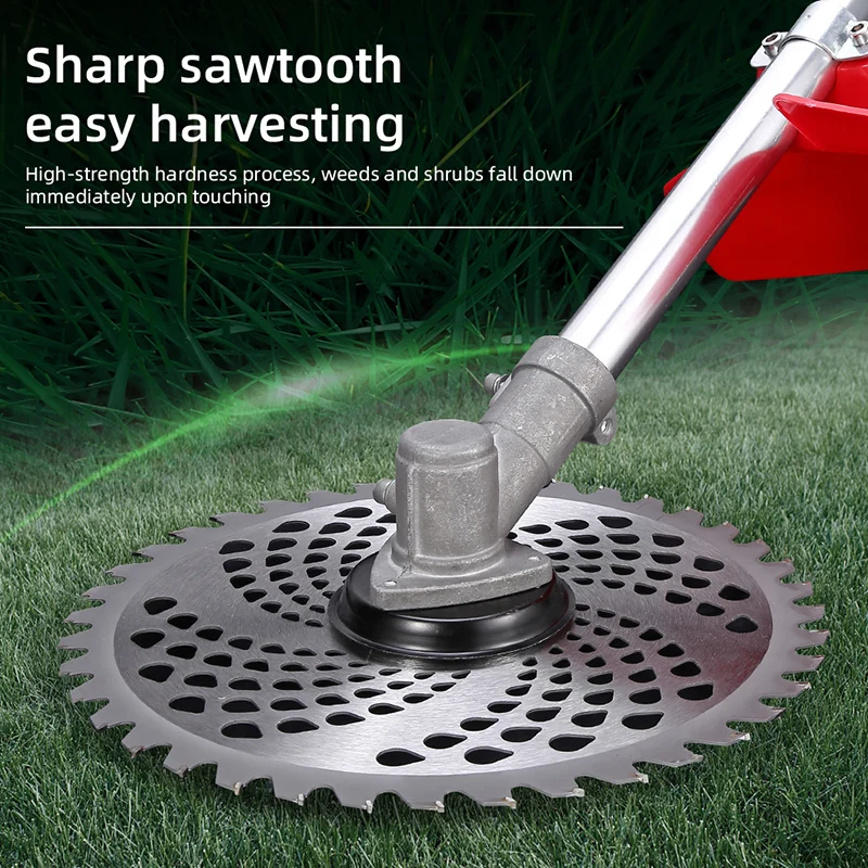 1Pc 10-Inch 60-Tooth Circular Grass Cutting Blade with 4 Accessories, Hardened Blade Head for Durability, Can Quickly Clear Large Areas of Grass, Quickly Cut Thick Branches, Suitable for Garden and Lawn Maintenance, Trimming Shrubs, Thick Branches, and Lawn Tools Accessories