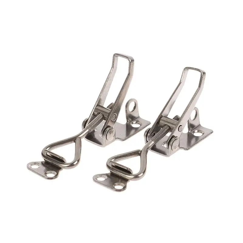 1/2Pc 304 Stainless Steel Clamp Deck Hasp Lock Boat Accessories Locker Anti Rattle Latch Fastener Clamp Marine Fastener