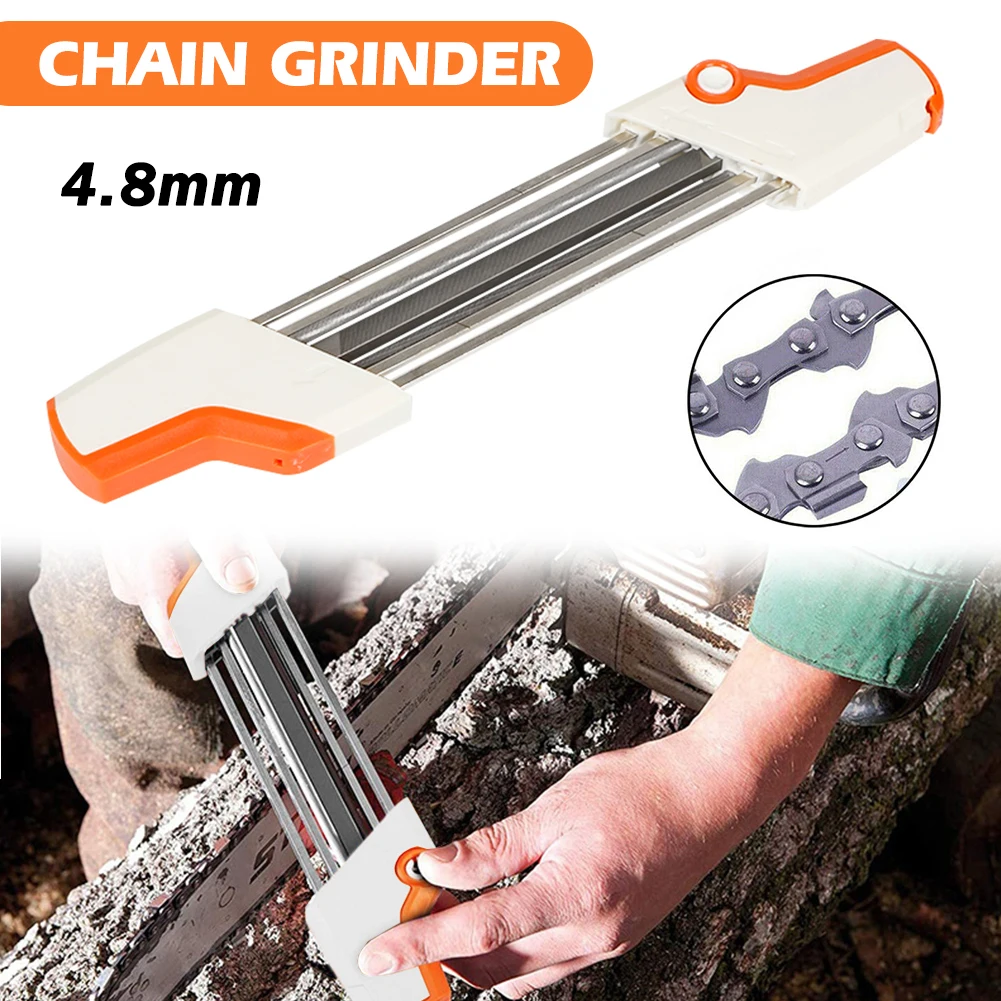 

2 IN 1 Chainsaw Teeth Quick Sharpener File For STIHL .325" 4.8mm Chain