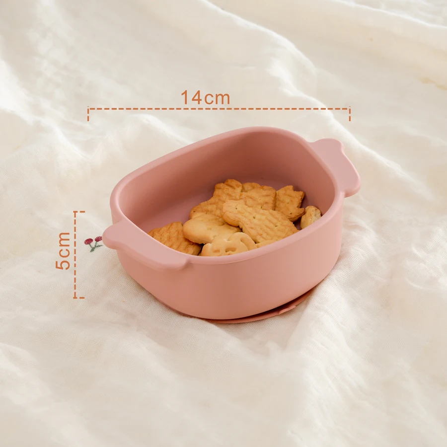 Silicone Baby Feeding Bowl, Cartoon Animal Tableware, Prato para Mãe Kids, BPA Free Items, Frete Grátis