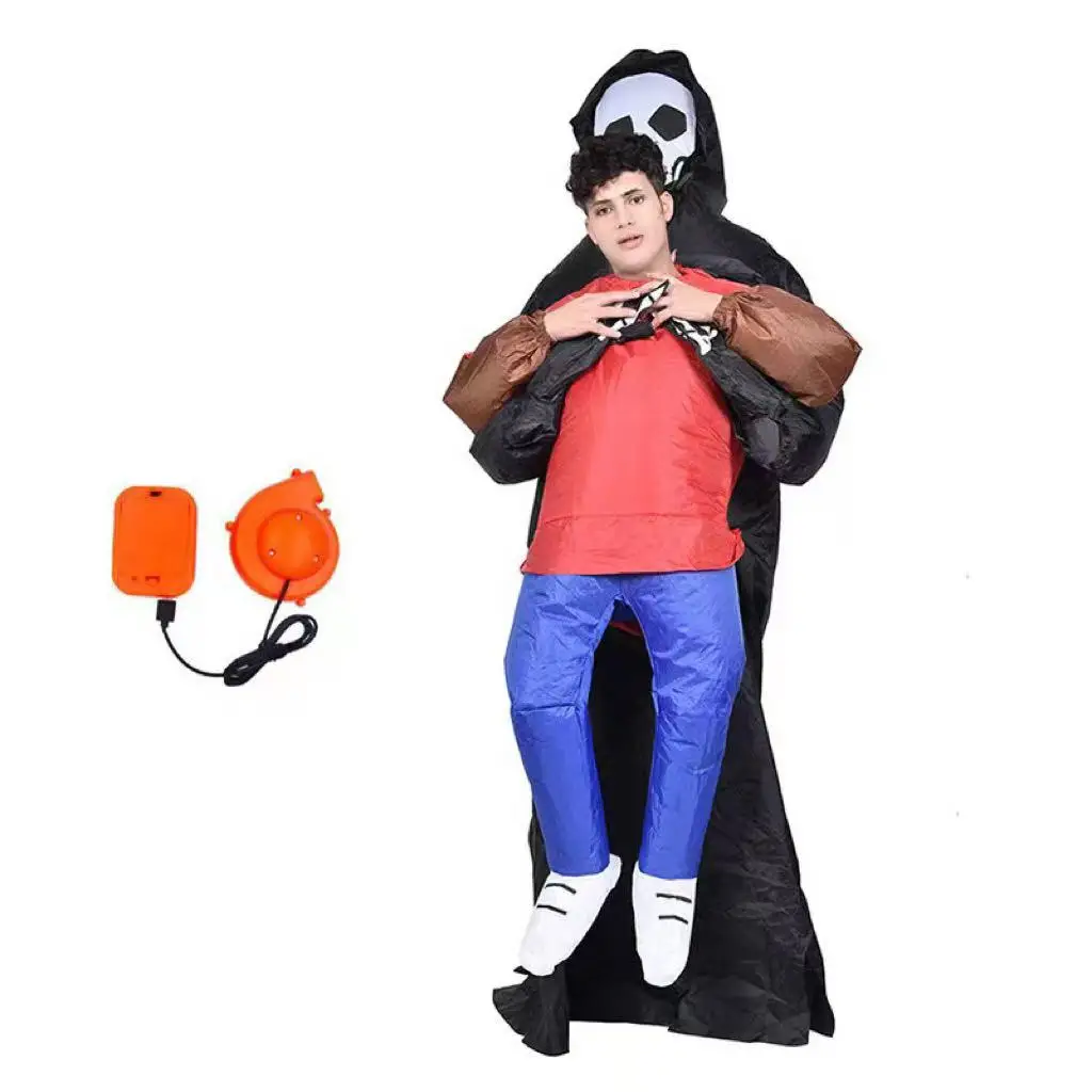 

2025 Halloween Decorations Novelty Inflatable Ghost Costume Carnival Event Party Props Clothes Funny Devil Bug Human Suit Gifts
