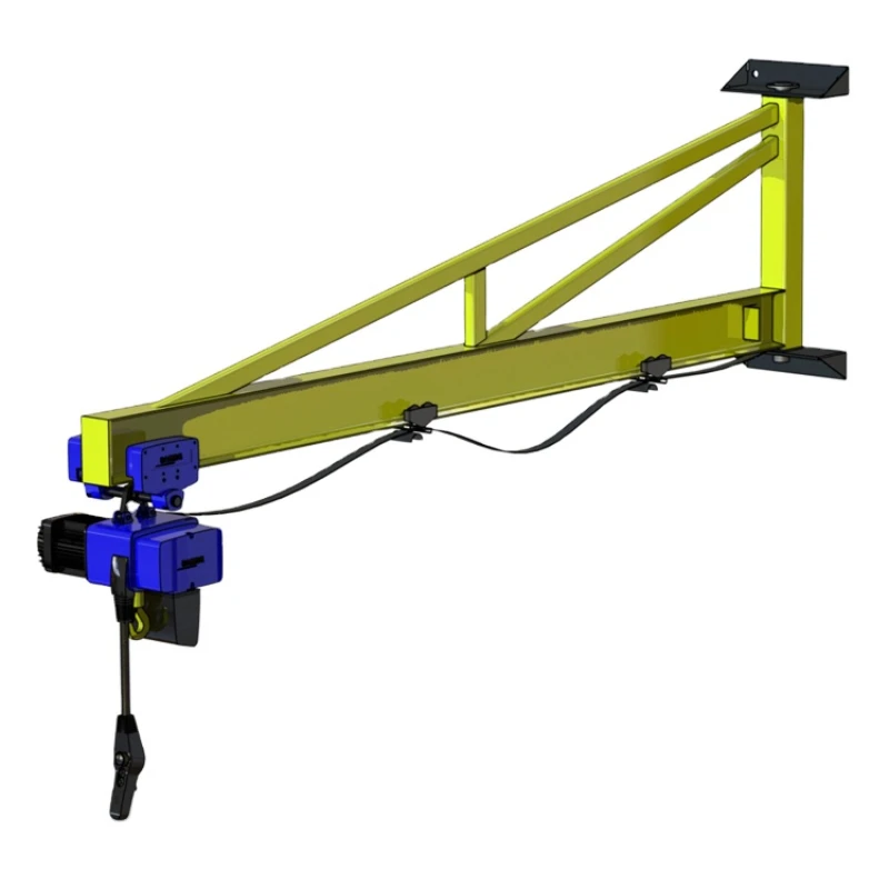 2T Free Standing Workstation Wall Mount Jib Crane Wall Crane Machine Wall Fixed Cantilever Crane