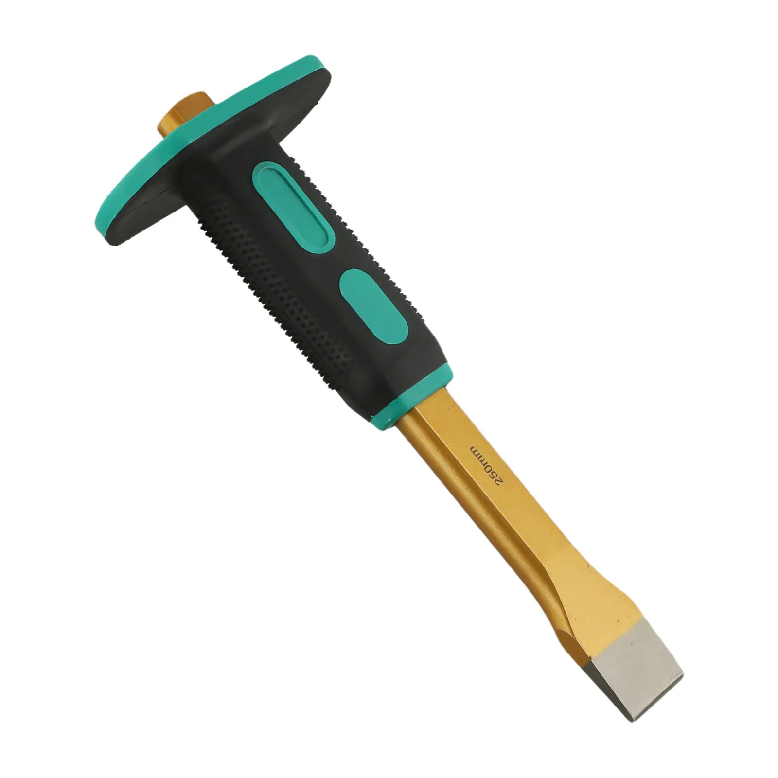 250mm Flat Head Masonry Chisel Alloy Steel With Hand Guard For Demolition Carving Concrete Stone Brick Scaling Crushing Tool
