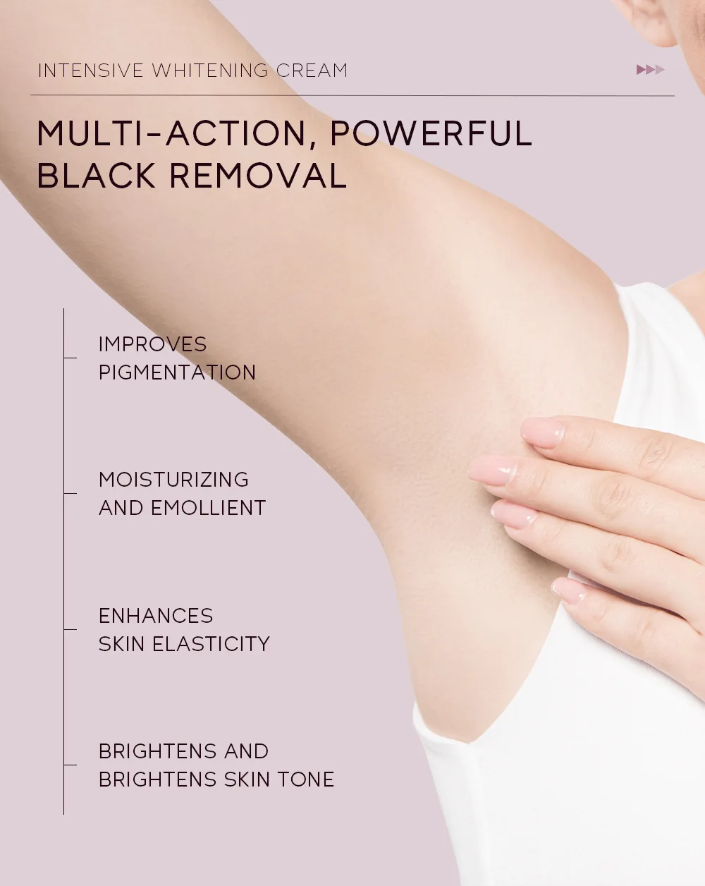 Whitening Cream For Dark Skin Underarm Bleaching Armpit Lightening And Intimate Area Woman Moisturizer Korean Skin Care Products view 2