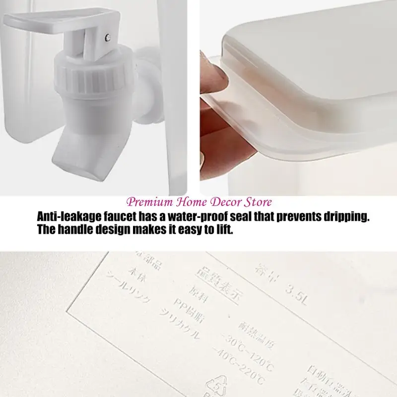 Pouts Equipadas jarras capa 3.5L para cocinas caseras Tés helados que sirven esencial Jomd