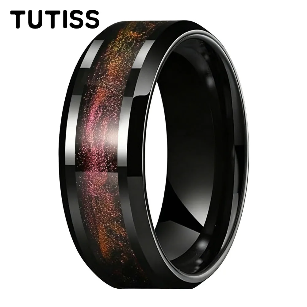 tutiss-8mm-メンズ＆レディース-ウェディングリング-インレイ-各種流れるような砂-緑の草瑪瑙-タングステンカーバイドリング-快適なフィット感