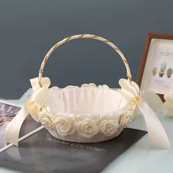 European Dream Wedding Decoration Basket Decoration Shooting Set Out Small Flower Basket Wedding Supplies
