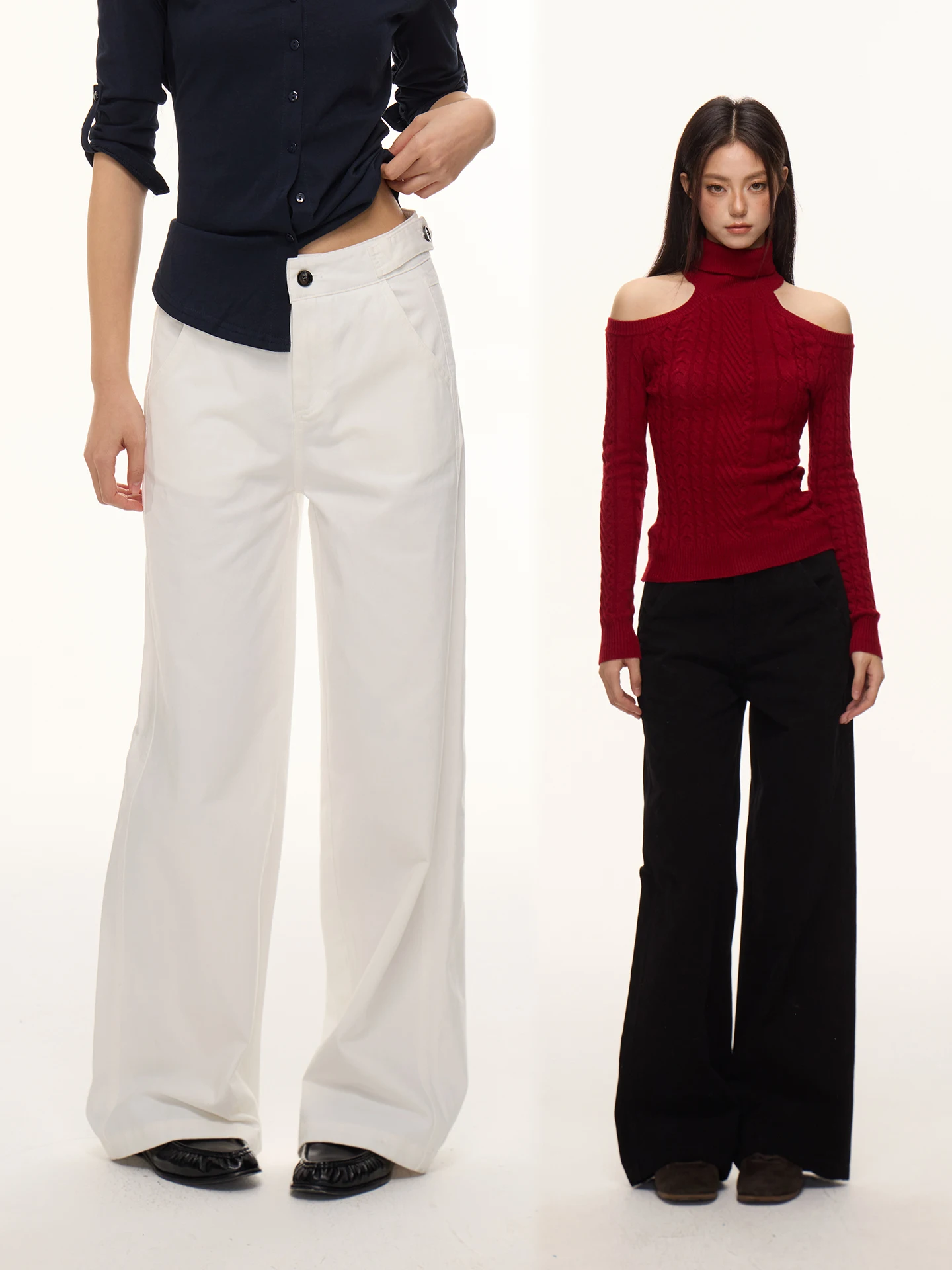 

Nova B Eco-friendly Vintage Loose Fit Slimming Arc Split Silken Denim Jeans High Waist Cotton Casual Spring Ladies Jeans