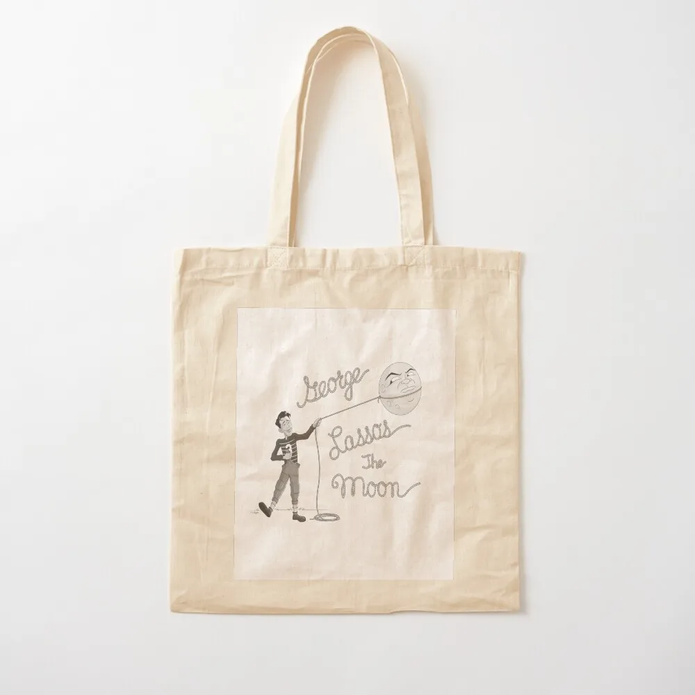 George Lassos the Moon Tote Bag tote bag screen tote bag Cloth