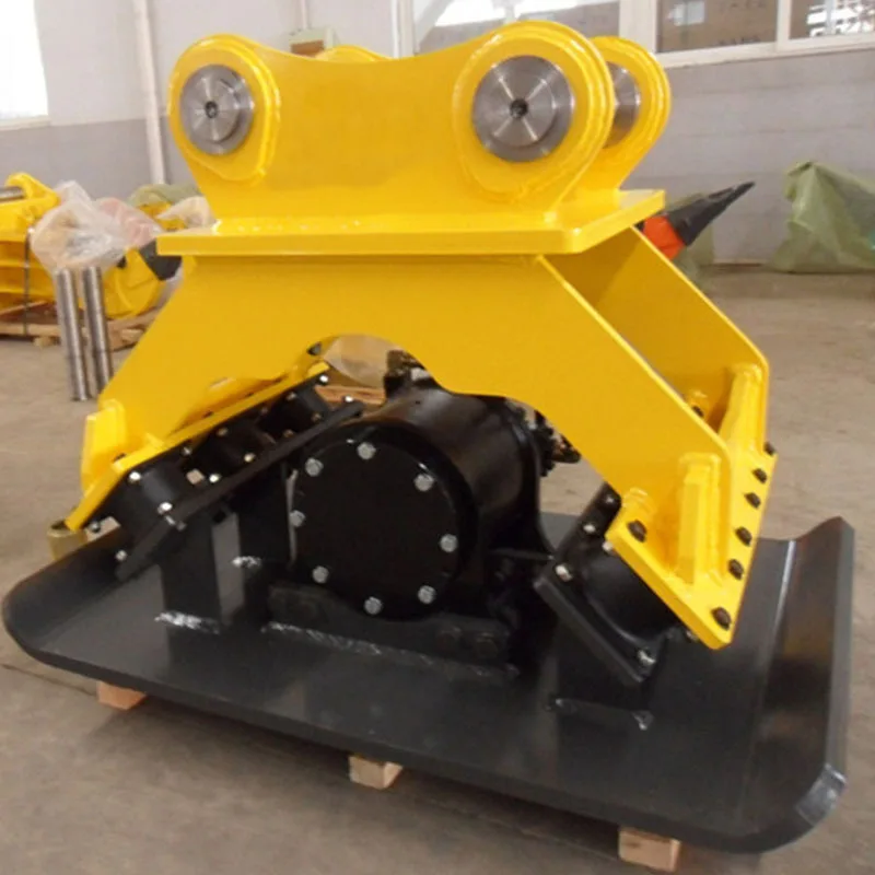 Excavator drives hydraulic plate 6-25 tons excavator with hydraulic rammer for slope protection