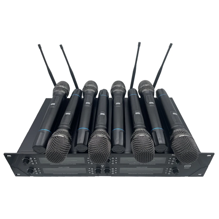 UHF-801 professional mic 8-channel wireless condenser microphone