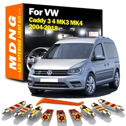 MDNG Canbus LED Interior Dome Map Trunk Light Kit For Volkswagen VW Caddy 3 4 MK3 MK4  2004-2016 2017 2018 Indoor Door Bulbs