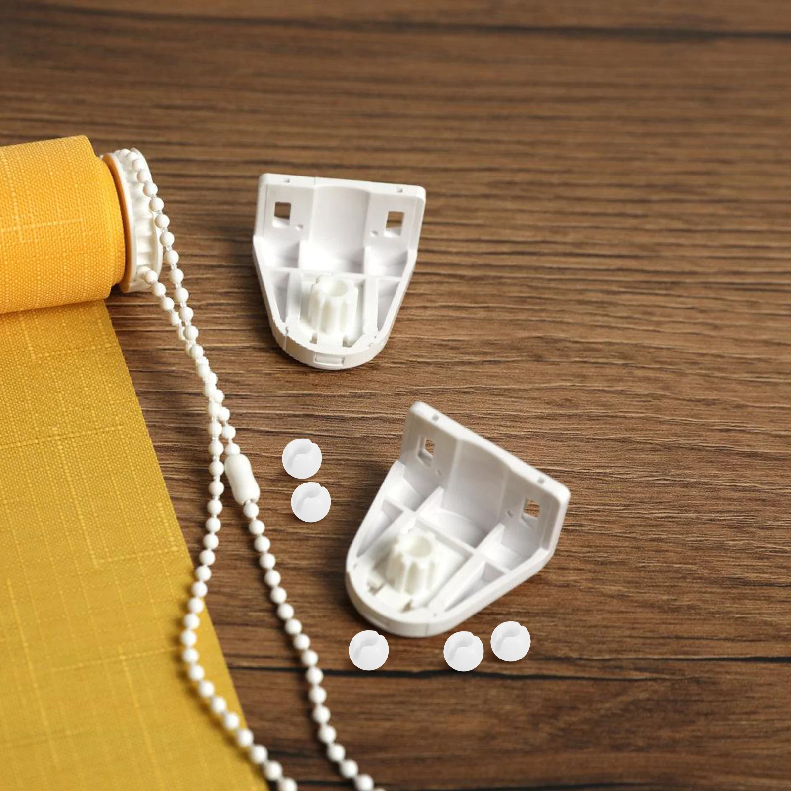 

25Pcs White Bead Chain Stops for Vertical Blinds 4Mm Opening Diameter Chain Fixer Connector Repair Kit Replacement Parts Safety