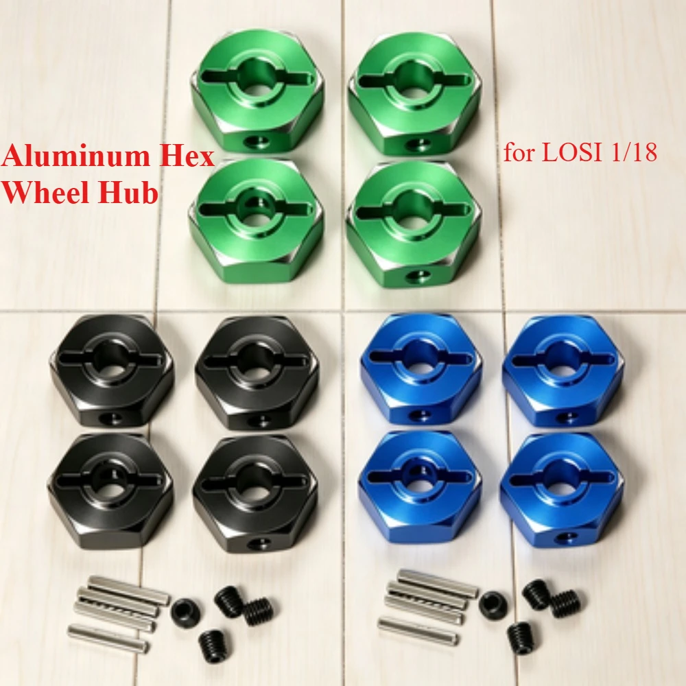 RC Upgrade Parts Aluminum Hex Wheel Hub 12mm Hex Adapter custom size for LOSI 1/18 Mini LMT 4X4 RC Model Car Wheel Accessories
