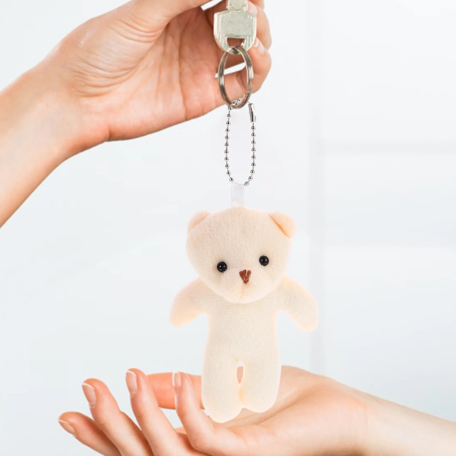 Porte-Clés en Peluche avec Breloques en Forme d'Ours, Petits Jouets de Mariage