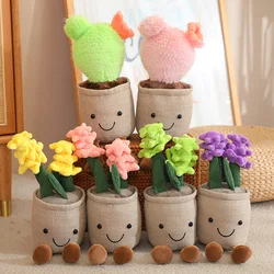 Hyacinth Cactus Plush Toys Cartoon Plush Toy Doll for Girls Plushies Kawaii Stuffed Plant Patung Dolls Home Car Decoration Toys