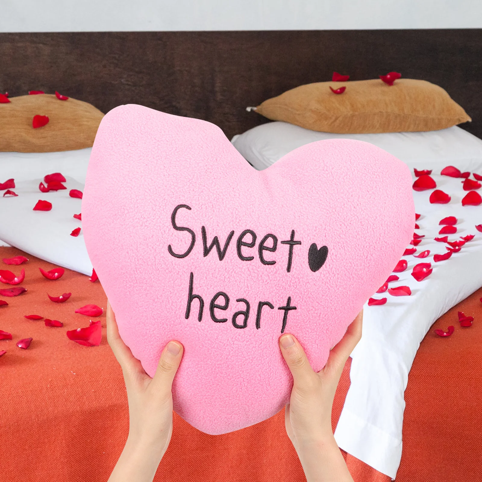 

1pcs Soft Throw For Throw Cushion Bed Sofa Couch Decor Heart Shaped Pillow Decoration Valentine Gift Home Decoration Pillow