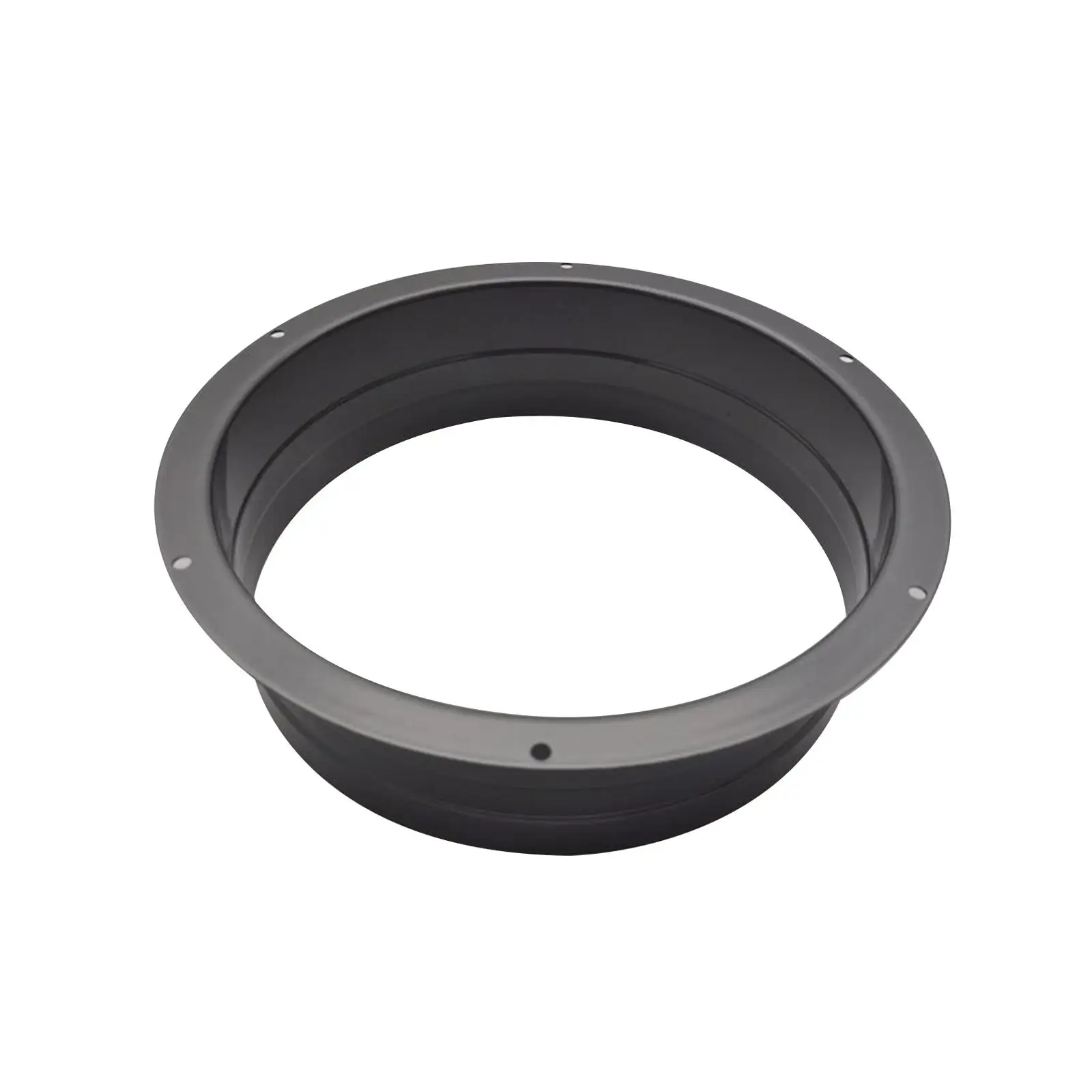 Durable Round Duct Connector Flange 160mm Metal Pipe Easy Install Air Vent Fitting for HVAC Projects