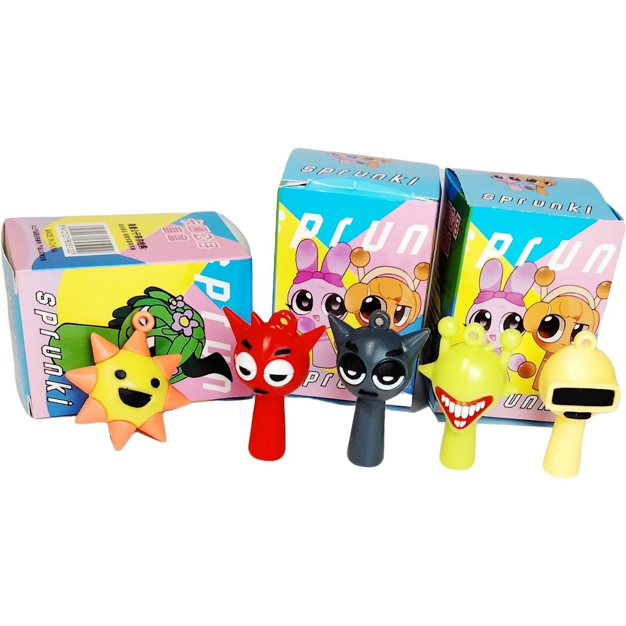 Beflockung Weinen Baby Blind Box Ornament Kleine Polizistin 3d Nette Partikel Puppe Trendy Spielen Mystery Box Geschenk Großhandel