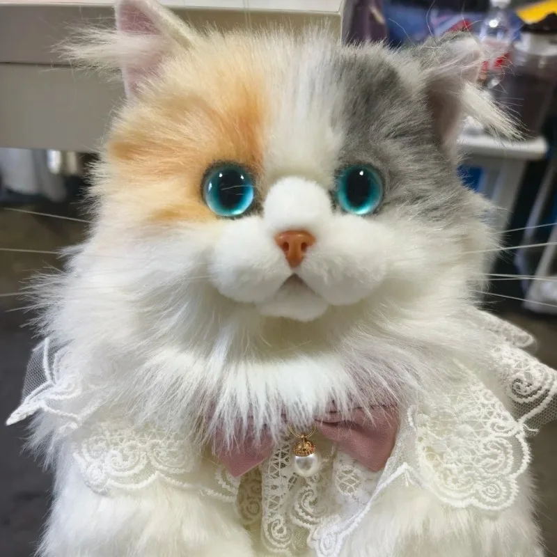 Simulated Cat Doll Doll Plush Toy Puppet Cat Backpack Birthday Gift