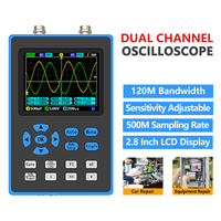 DSO2512G 120M Bandwidth Portable Dual Channel Oscilloscope Multimeter Electronic Signal Dynamic Tester for Automotive Repair