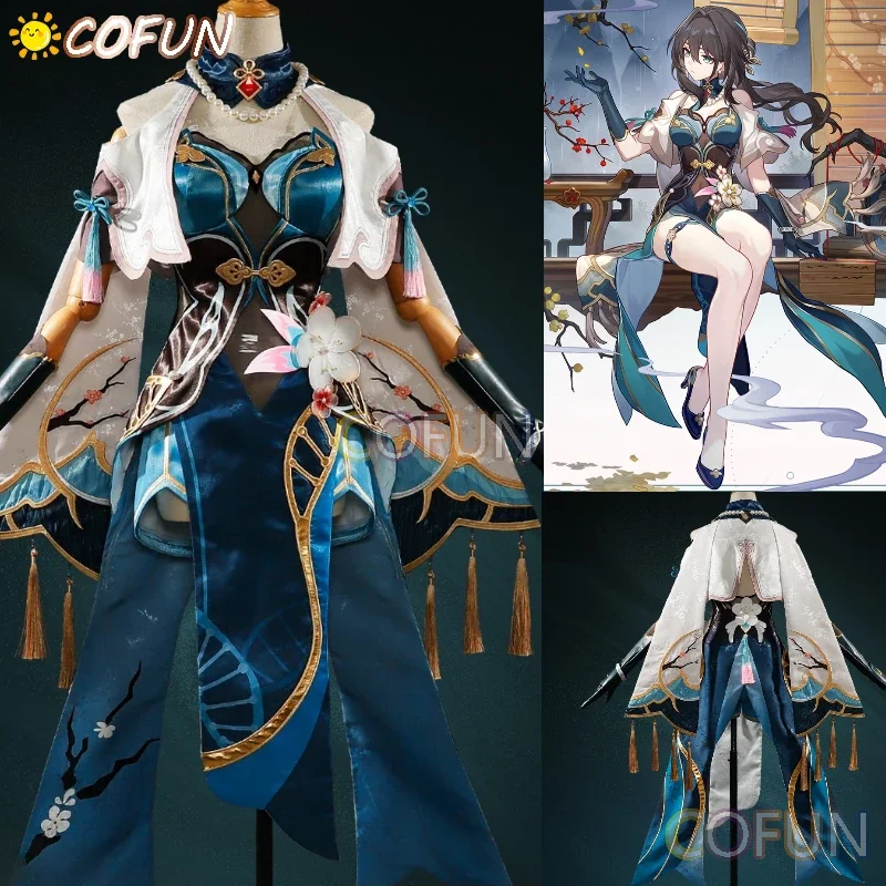 COFUN Game Honkai:Star Rail Ruan Mei Cosplay Costume Halloween outfits Women Anime Clothing Full Set