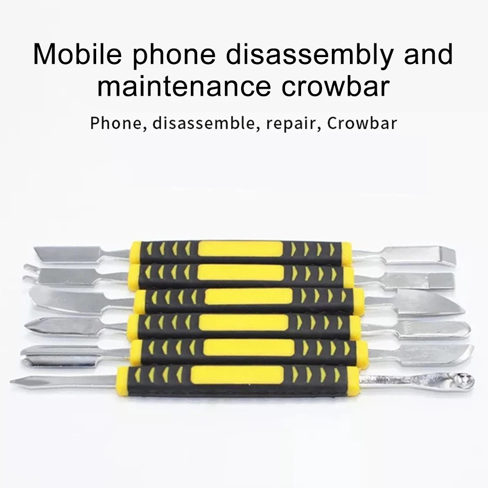 6pcs/set Metal Crowbar Prying Opening Repair Tool Kit For Mobile Phone Notebook Dual Heads Metal Spudger Home Hand Tools Sets