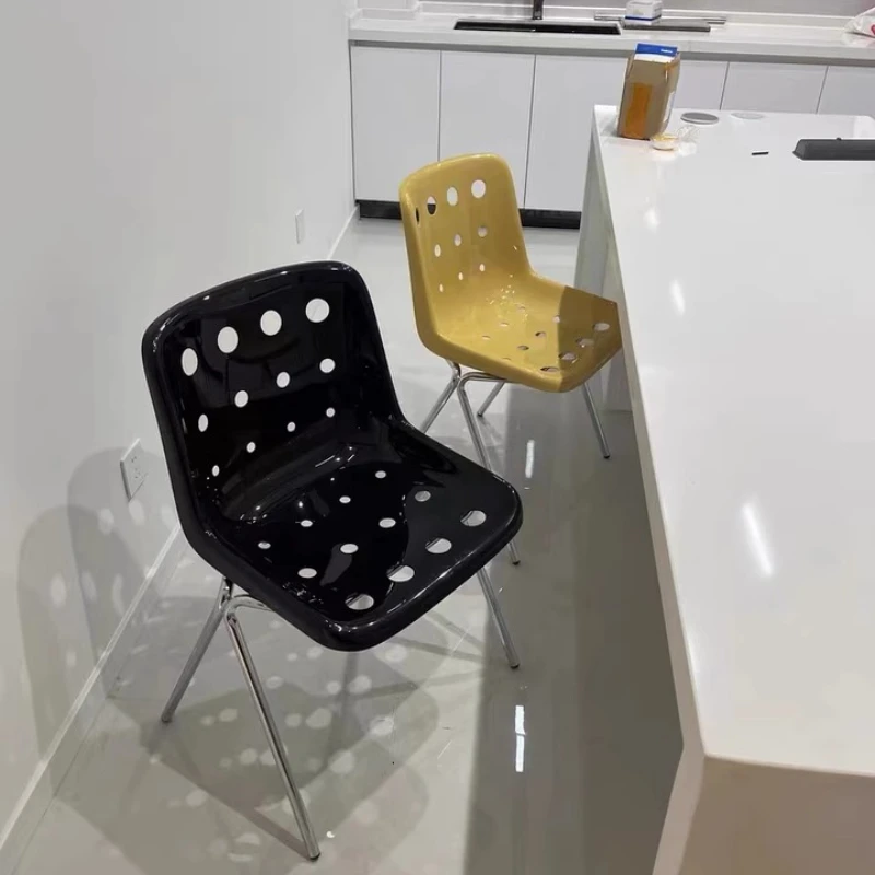 

Vintage Cream Accent Chair Mid-Century Dining Chair with Backrest Boho Bedroom Chair Artistic Home Decor Small Space Furniture
