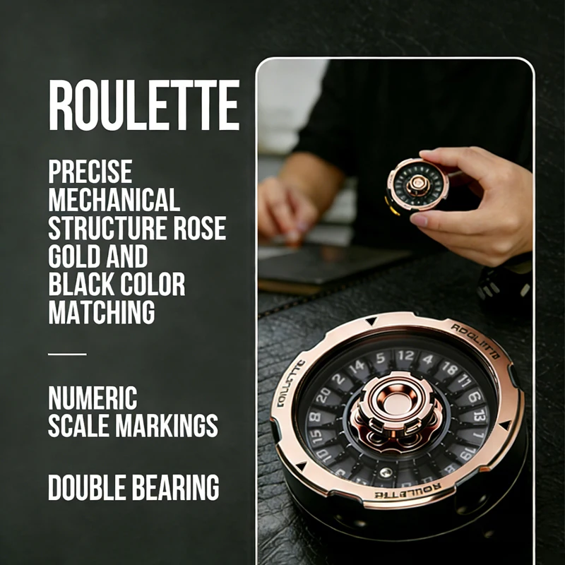 New D20 Lucky Roulette Wheel Fidget Spinner Antistress EDC Spinning Top Desk Gadget DND Table Game Stress Relief Toy Gift