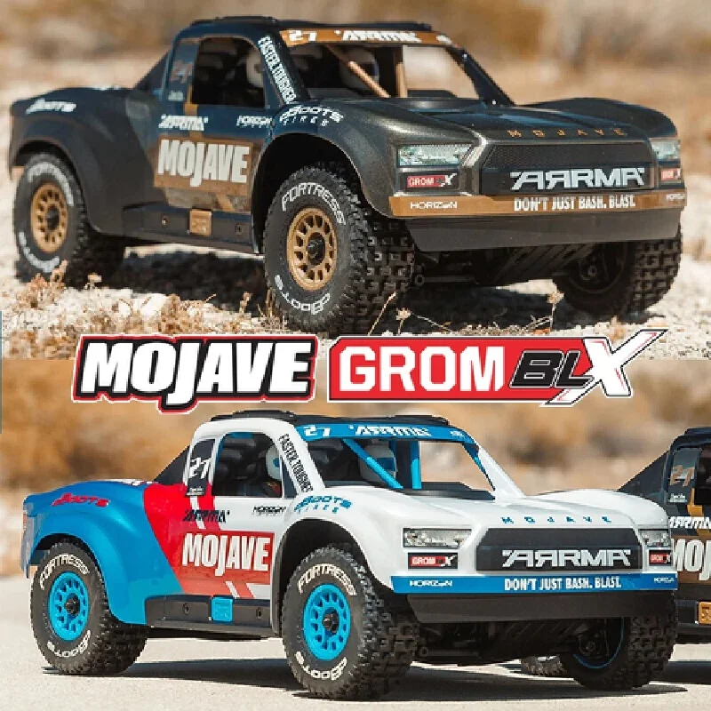 ARRMA 1/14 MOJAVE GROM Brushless Small Mojave Remote Control Electric Four-wheel Drive Desert Truck Off-road Vehicle