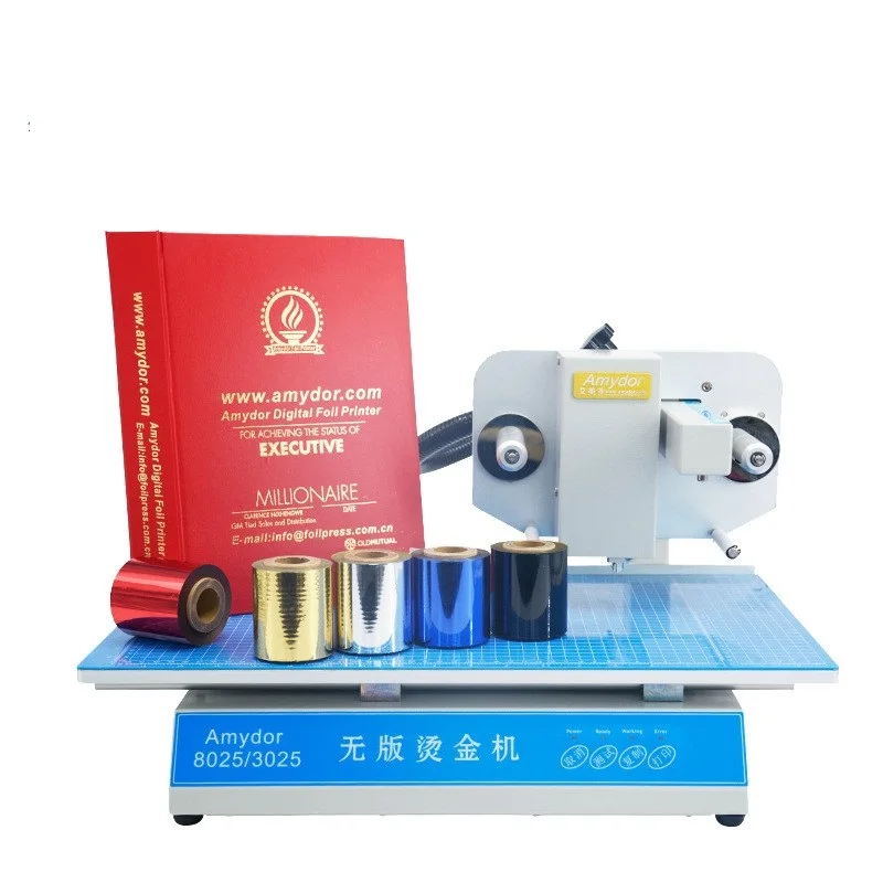 Digital Gold Foil Printing Hot Foil Printer Stamping Machine for Book Cover Gift Boxes Handbag Paper Leather PVC