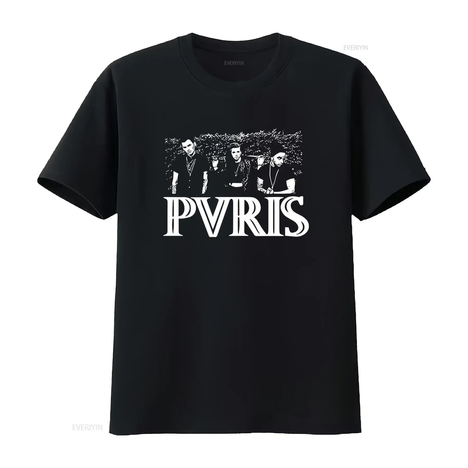 Pvris Photo Official T Shirt For Band Design Cool Style vintage Washed Stretched Slightly Soft Stylish Unisex Versatile